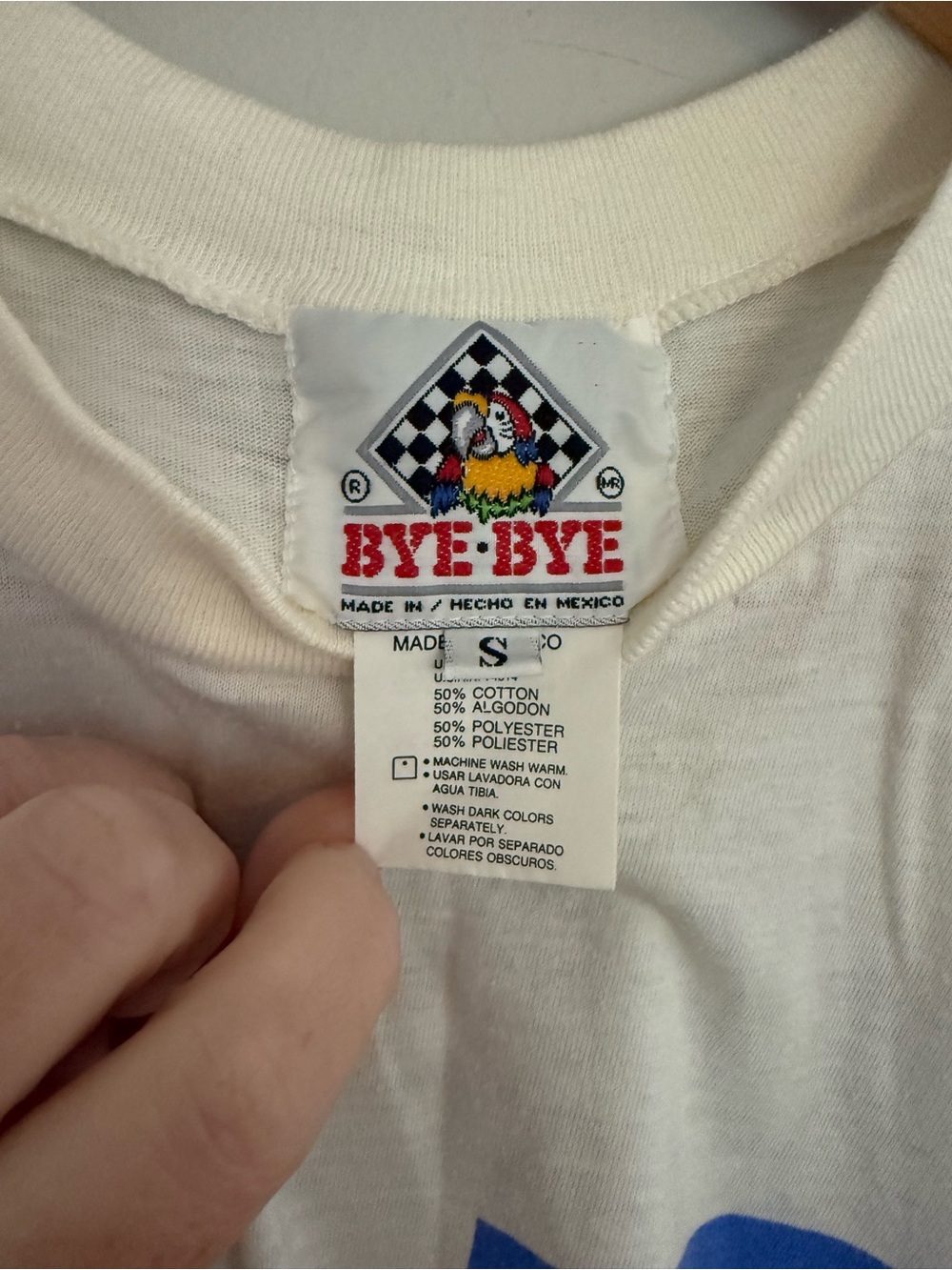 White 'ms Holiday' Beach Graphic Tee vintage size small - Picture 3 of 6
